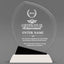Achievement Awards - Crystal Oblong Awards with Black Accent - Personalize Online – Choose From 5 Designs