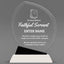 Church Awards - Crystal Oblong Awards with Black Accent - Personalize Online – Choose From 5 Designs