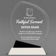 Church Awards - Crystal Oblong Awards with Black Accent - Personalize Online – Choose From 5 Designs