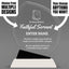 Church Awards - Crystal Oblong Awards with Black Accent - Personalize Online – Choose From 5 Designs