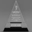 Appreciation Awards - Crystal Triangle Awards - Personalize Online – Choose From 5 Designs