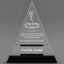 Thank You Awards - Crystal Triangle Awards - Personalize Online – Choose From 5 Designs