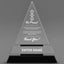 Thank You Awards - Crystal Triangle Awards - Personalize Online – Choose From 5 Designs