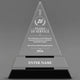 Long Service Awards - Crystal Triangle Awards - Personalize Online – Choose From 5 Designs