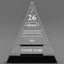 Long Service Awards - Crystal Triangle Awards - Personalize Online – Choose From 5 Designs
