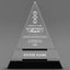 Retirement Awards - Crystal Triangle Awards - Personalize Online – Choose From 5 Designs