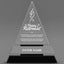 Retirement Awards - Crystal Triangle Awards - Personalize Online – Choose From 5 Designs