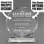 Leadership Awards - Crystal Glass Octagon Awards - Personalize Online – Choose From 5 Designs