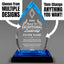 Leadership Awards - Blue Oval Acrylic Awards - Personalize Online – Choose From 5 Designs