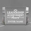 Leadership Awards - Clear Crystal Facet Block Awards - Personalize Online – Choose From 5 Designs