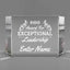 Leadership Awards - Clear Crystal Facet Block Awards - Personalize Online – Choose From 5 Designs
