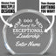 Leadership Awards - Clear Round Acrylic Awards - Personalize Online – Choose From 5 Designs