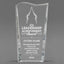 Leadership Awards - Clear Crystal Facet Wave Awards - Personalize Online – Choose From 5 Designs
