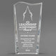 Leadership Awards - Clear Crystal Facet Wave Awards - Personalize Online – Choose From 5 Designs