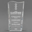 Leadership Awards - Clear Crystal Facet Wave Awards - Personalize Online – Choose From 5 Designs
