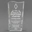 Leadership Awards - Clear Crystal Facet Wave Awards - Personalize Online – Choose From 5 Designs