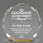 Leadership Awards - Gold Octagon Acrylic Awards - Personalize Online – Choose From 5 Designs