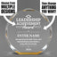 Leadership Awards - Gold Octagon Acrylic Awards - Personalize Online – Choose From 5 Designs