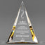 Leadership Awards - Gold Pinnacle Acrylic Awards - Personalize Online – Choose From 5 Designs