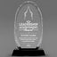 Leadership Awards - Optical Crystal Glass Oval Facet Awards - Personalize Online – Choose From 5 Designs