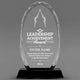 Leadership Awards - Optical Crystal Glass Oval Facet Awards - Personalize Online – Choose From 5 Designs
