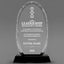 Leadership Awards - Optical Crystal Glass Oval Facet Awards - Personalize Online – Choose From 5 Designs