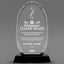 Leadership Awards - Optical Crystal Glass Oval Facet Awards - Personalize Online – Choose From 5 Designs