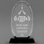 Leadership Awards - Optical Crystal Glass Oval Facet Awards - Personalize Online – Choose From 5 Designs
