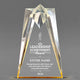 Leadership Awards - Gold Sculpted Star Acrylic Awards - Personalize Online – Choose From 5 Designs