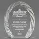 Leadership Awards - Oval Crystal with Decorative Edge Awards - Personalize Online – Choose From 5 Designs