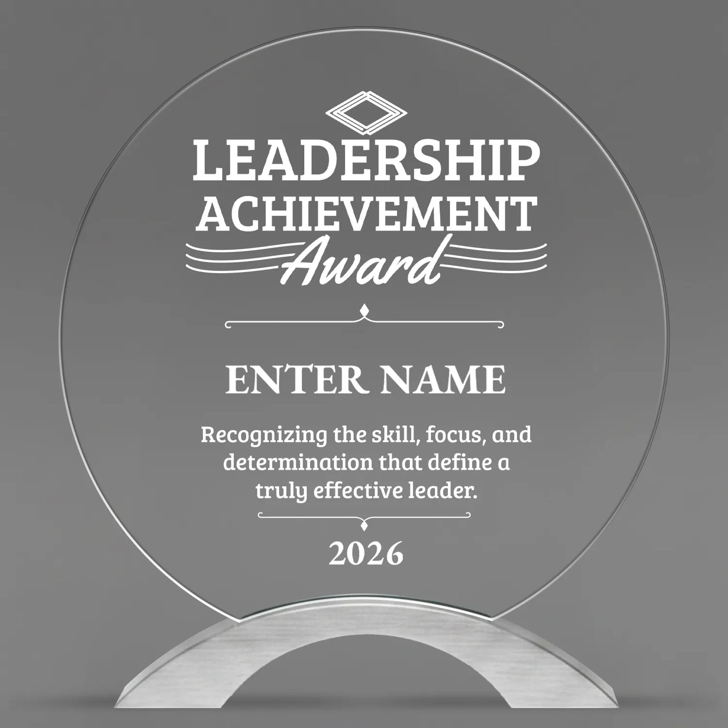 Leadership Awards - Round Cosmic Acrylic Awards - Personalize Online – Choose From 5 Designs