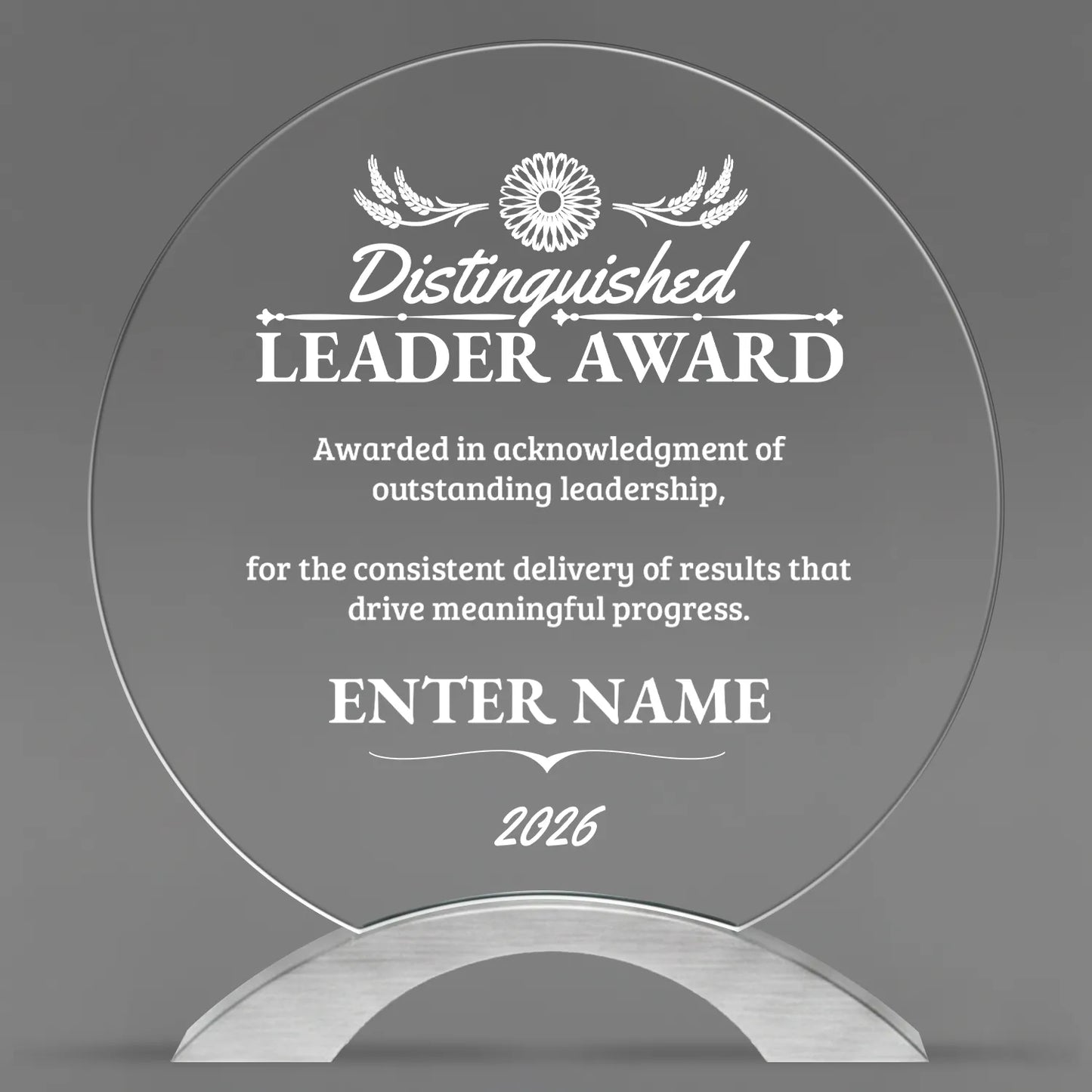 Leadership Awards - Round Cosmic Acrylic Awards - Personalize Online – Choose From 5 Designs