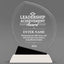 Leadership Awards - Crystal Oblong with Black Accent Awards - Personalize Online – Choose From 5 Designs