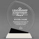 Leadership Awards - Crystal Oblong with Black Accent Awards - Personalize Online – Choose From 5 Designs