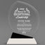 Leadership Awards - Crystal Oblong with Black Accent Awards - Personalize Online – Choose From 5 Designs