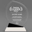 Leadership Awards - Crystal Oblong with Black Accent Awards - Personalize Online – Choose From 5 Designs