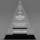 Leadership Awards - Crystal Triangle Crystal Awards - Personalize Online – Choose From 5 Designs