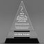 Leadership Awards - Crystal Triangle Crystal Awards - Personalize Online – Choose From 5 Designs