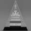 Leadership Awards - Crystal Triangle Crystal Awards - Personalize Online – Choose From 5 Designs