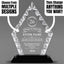 Long Service Awards - Diamond Accent Glass Awards - Personalize Online – Choose From 5 Designs