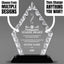 Leadership Awards - Diamond Accent Glass Crystal Awards - Personalize Online – Choose From 5 Designs