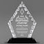Leadership Awards - Diamond Accent Glass Crystal Awards - Personalize Online – Choose From 5 Designs