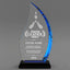 Leadership Awards - Blue Flame Acrylic Awards - Personalize Online – Choose From 5 Designs