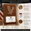 Sculpted Eagle Walnut Recognition Plaque 7" x 9" with Full Color Plate
