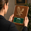 Sculpted Eagle Walnut Recognition Plaque 7" x 9" with Full Color Plate