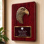 Sculpted Eagle Rosewood Recognition Plaque with Full Color Plate – 8" x 10.5" & 10.5" x 13"