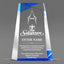 Sales Awards - Blue Facet Wedge Acrylic Awards - Personalize Online – Choose From 5 Designs