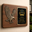 Sculpted Eagle Walnut Recognition Plaque with Full Color Plate – 15" x 11"