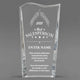 Sales Awards - Clear Crystal Facet Wave Awards - Personalize Online – Choose From 5
