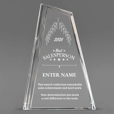 Sales Awards - Crystal Peak Awards - Personalize Online – Choose From 5 Designs